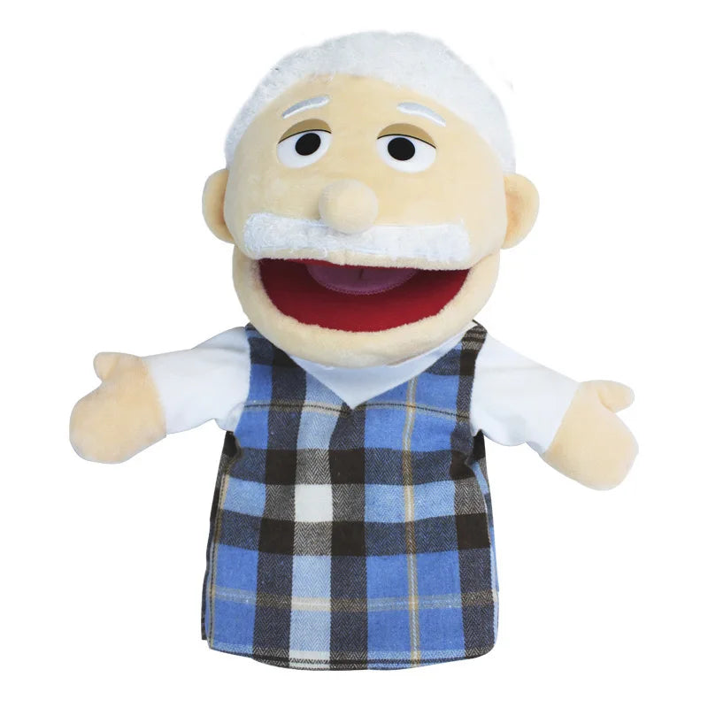 25cm Sweet Family Hand Puppet Dolls Early Education Learning Stuffed Plush Toys Cospaly Hand Finger Puppets for Children Gifts