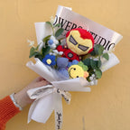 Amine Super Hero Spider-Man Stuffed Plush Dolls Creative Handmade Bouquets for Boys Graduation Christmas Birthday Gifts