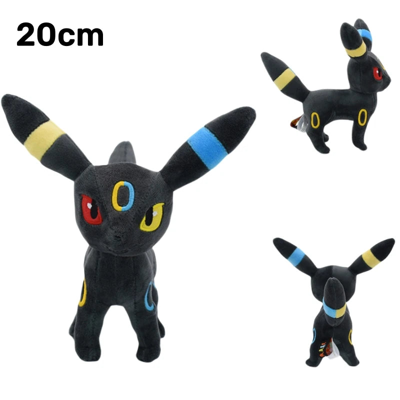 Black Pokemon Stuffed Toys Pikachu Umbreon Psyduck Snorlax Mew Rayquaza Charizard Greninja Darkrai Rillaboom Plush Soft Toy