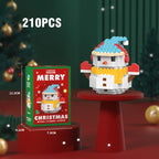 Christmas Building Block Santa Claus Snowman Elk Tree Micro Brick Puzzle Assembly Model Home Decoration Xmas Party Gift Kid Toy