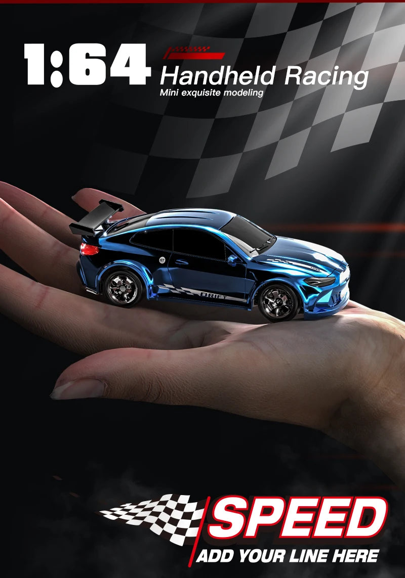 2026 New Kf20 1:64 Drift Rc Car Four-wheel remote-controlled racing car Full proportions Desk Competition Toy Boys Ideal gifts.