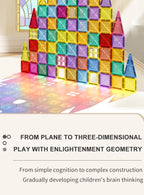 Magnetic Tiles for Kids Ages 3-5 4-8 Magnet Toys for 3 4 5 6 7 8+ Year Old Boys Girls Toddlers Magnetic Building Blocks Preschoo