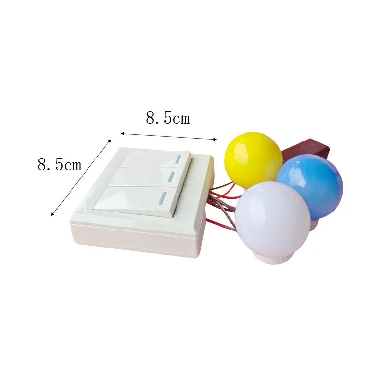 Montessori LED Lights Busy Board Accessory Tricolor Lights Timers Telephone Doorbell Switches Education Toy Puzzle Toy Children
