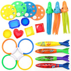 Diving Toys Breath Closure Training Water Underwater Toy Set Children's Swimming Pool Treasure Hunt Water Ring Diamond Kids Toys