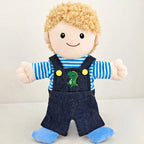 25cm Sweet Family Hand Puppet Dolls Early Education Learning Stuffed Plush Toys Cospaly Hand Finger Puppets for Children Gifts
