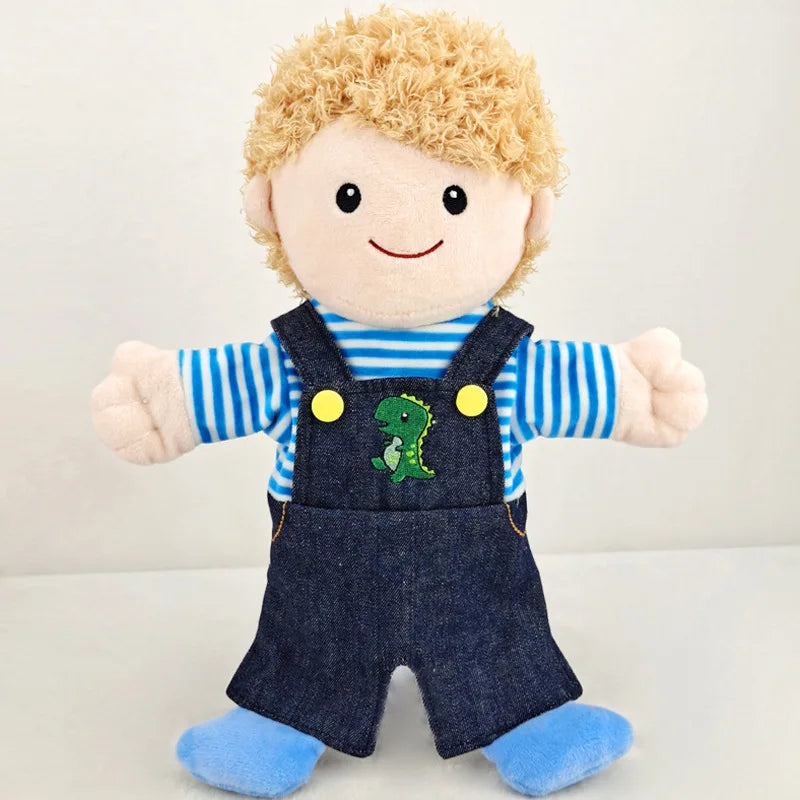 25cm Sweet Family Hand Puppet Dolls Early Education Learning Stuffed Plush Toys Cospaly Hand Finger Puppets for Children Gifts