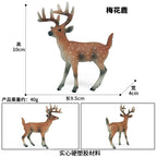 Oenux Forest Deer Animals Simulation Wild White-Tailed Elk Action Figures Moose Figurines Model Decoration Toy Kids Xmas Gift