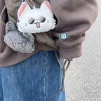 Anime Keychain Geto Suguru and Satoru Gojo Plush Cosplay Doll Pendant Keyrings Accessories Key Chains Fans Gifts