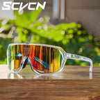 SCVCN Hiking Eyewear Sports Glasses for Men MTB Bike Bicycle Sports UV400 Hunting Driving Cycling Glasses Fashion Sunglasses