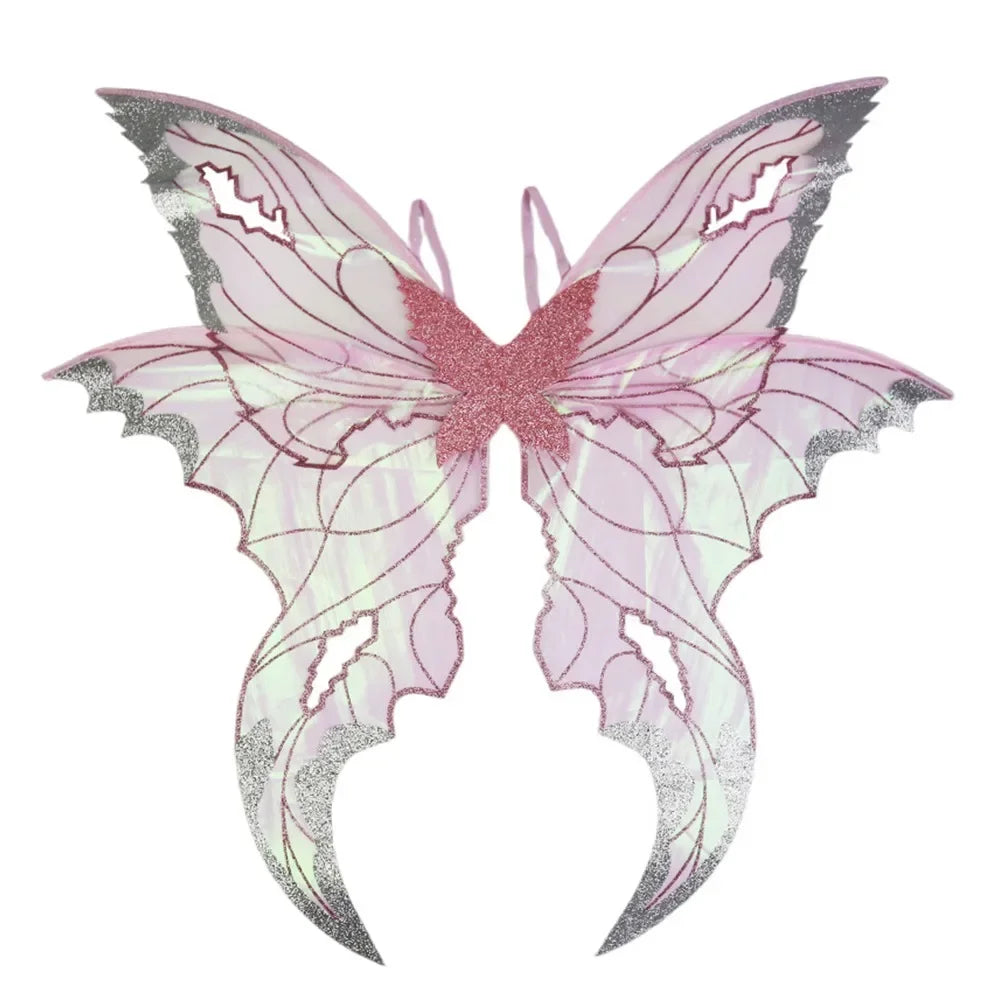 1PC Adults Fairy Wings Girls Sparkling Angel Wings Butterfly Costume Wings Halloween Costume Dress up Party Favor Christmas Gift