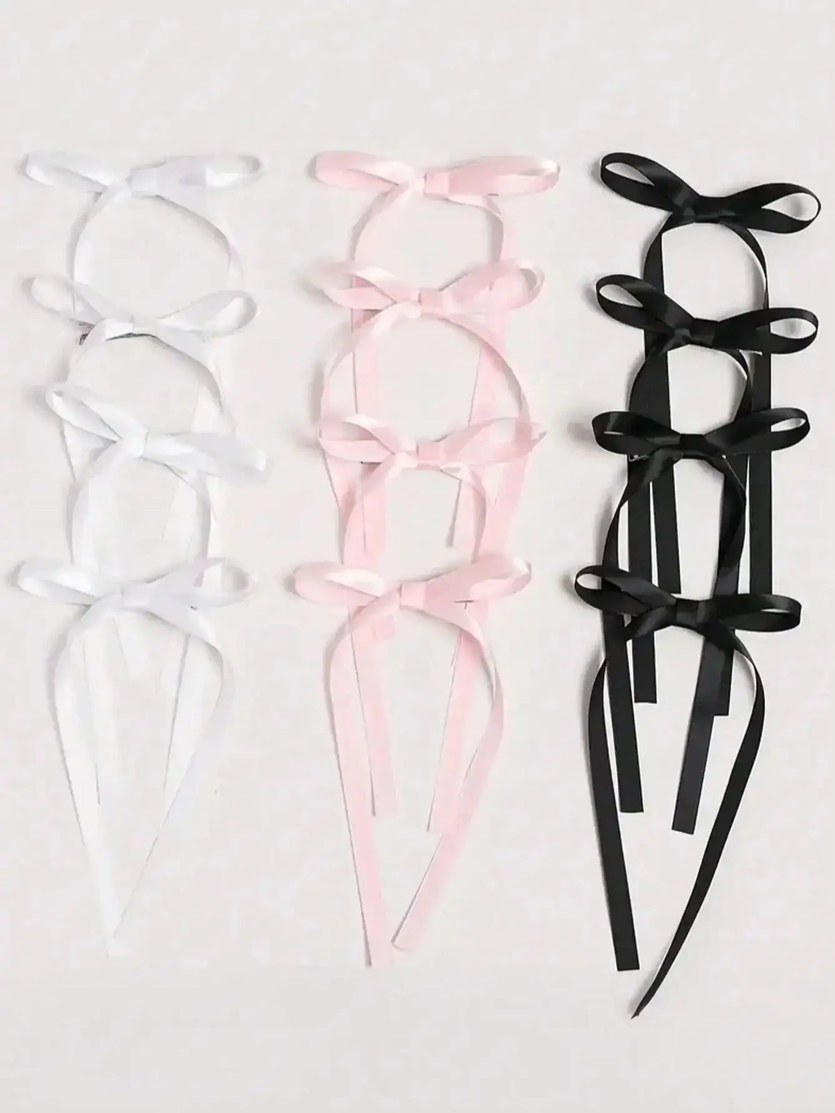 2/12/36 Pcs Fashion Simple Sweet Bow Ribbon Hair Clips For Women Girls Party Hair Accessories