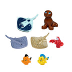 MOC Animal Scene Building Blocks Zoo Ducks Cat Dog Penguin Eagle Dove Wolf Bear Deer Shark Snake Mice Sheep DIY Toys Bricks K055