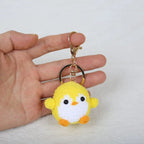 Mini Penguin Series Crochet Keychain For Car Keys Pendant Cartoon Animal Doll Keyrings Knitted Penguin Keychain Custom Accessory
