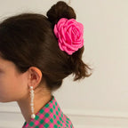 1/2/6pcs Stereoscopic Rose Flower Hair Clip Fpr Women Elegant Back of The Head Hair Shark Clip Fashionable Girl Hair Accessories