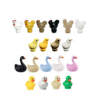 MOC Animal Scene Building Blocks Zoo Ducks Cat Dog Penguin Eagle Dove Wolf Bear Deer Shark Snake Mice Sheep DIY Toys Bricks K055