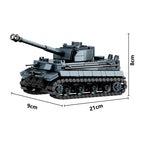 World War Army Military Soldiers Armor Halftrack Main Station Tank Building Blocks Bricks Model DIY Assembly Toys For Kids