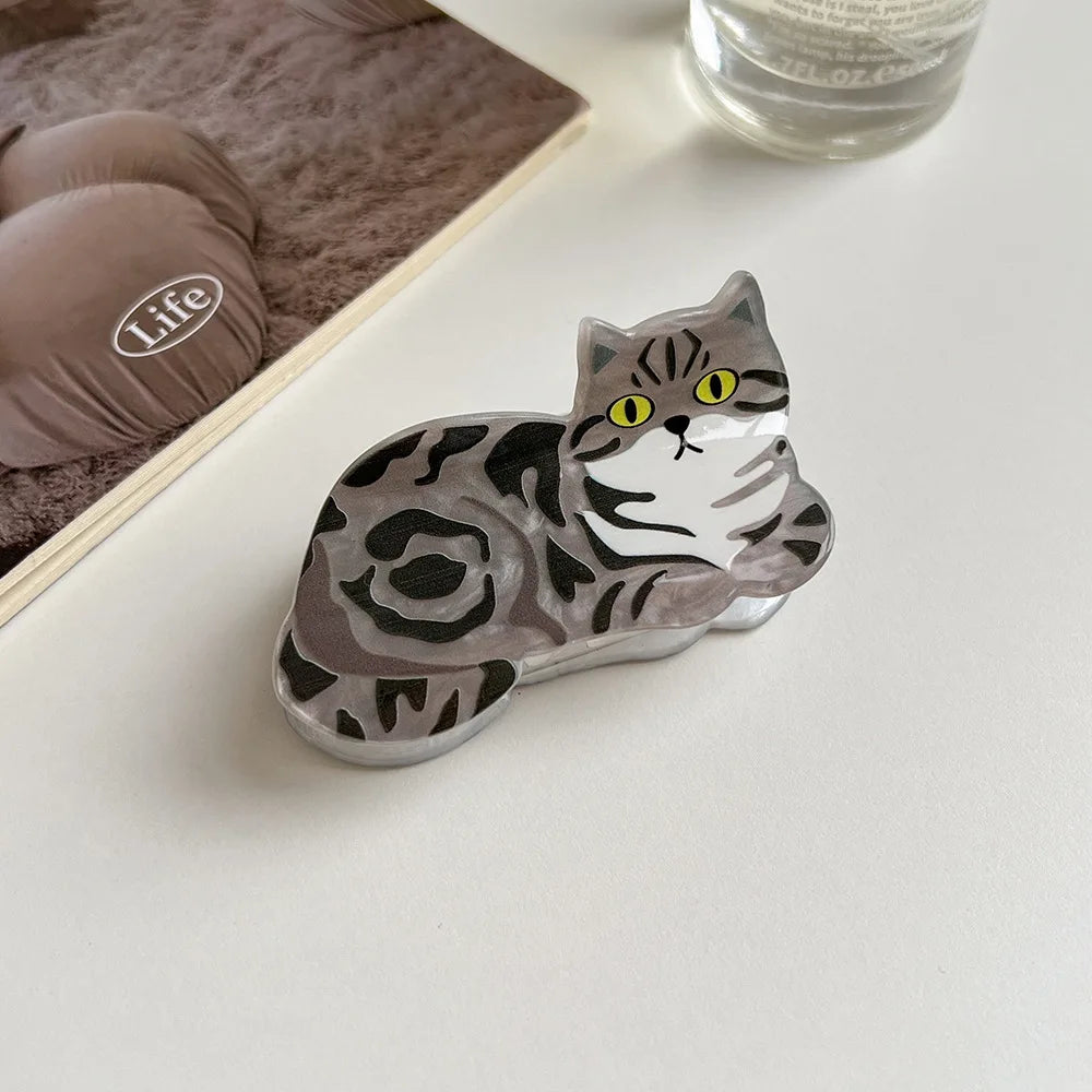 1/2/3/5pcs cat hairpin lady cute little hairpin short long hair hairpin for daughter lover girl school partner