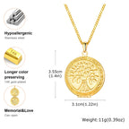 Vnox Light Heart Locket Pendants for Women Men Openable Photo Frame Glossy Stainless Steel Necklaces Family Love Collar