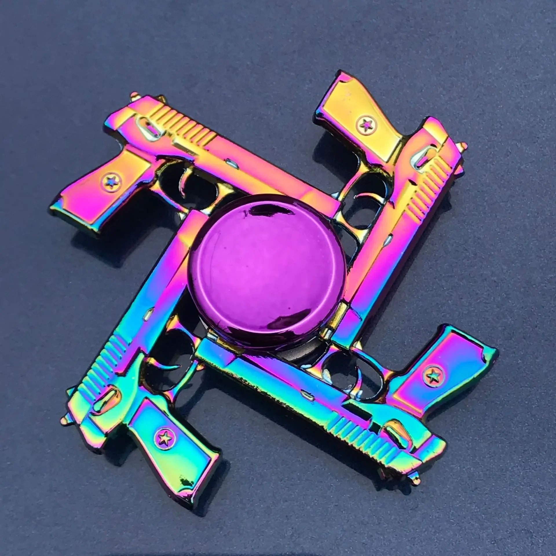 New Metal Rainbow Fidget Spinner Gradient Color R188 Mute Bearing EDC Hand Spinner Fingertip Gyro Anti-Anxiety Kids Adult Toys