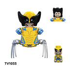 Blind Box Mini Building Blocks TV6205 Figures Big Goblin Spiderman Iron Man Venom Captain Hawk Deadpool Armor Christmas Gift Toy