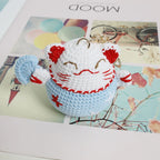 Exquisite Kitten Doll Crochet Keychain For Bag Pendant Knitted Small Cat Doll Keyrings Cute Kitten Keychain Custom Accessories