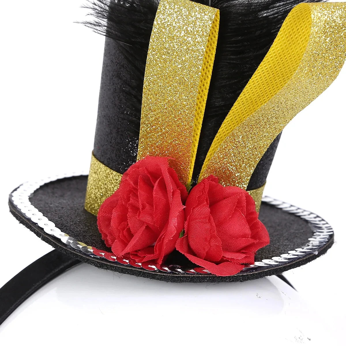 Kids Girls Circus Ringmaster Costume Halloween Cosplay Sequin Mesh Tulle Tutu Dress Carnival Party Stage Performance Dancewear