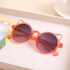 Girls Boys Cute Animal Cartoon Ears Sunglasses Outdoor Sun Protection Children Lovely Vintage Sunglasses Protection Classic Kids