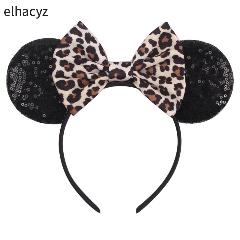 2026 Chic Embroidery Sequin Ears Headband Classical DOT Bow Hairband For Girls Women Party Head Wear Kids DIY Hair Accessories