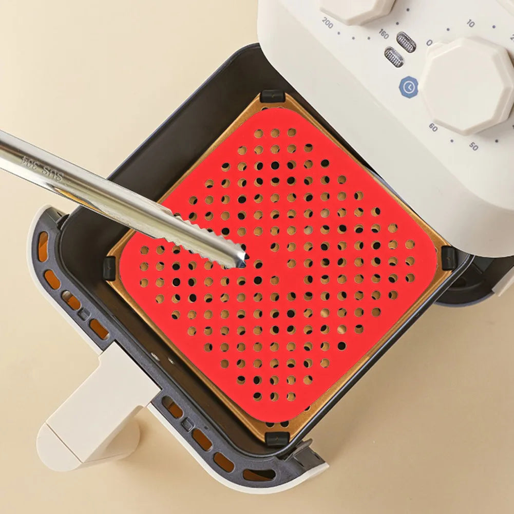 Reusable Silicone Air Fryer Mat Kitchen Non-stick Baking Pad Baking Inner Liner Cooking Bake ware Oil Mats Cake Grilled Saucer