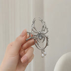 Spider Personalized Hair Clip Women Aluminum Alloy Hair Claw Pearl Pendant Rhinestone Festival Fashion Hair Accessories Girls