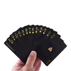 Black Rose Deck Poker Frosted Waterproof Plastic Playing Cards Texas Poker Collection Commemorative Chess Practical Party Gift
