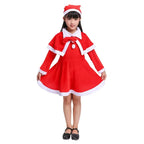 Warm Christmas Party Suit For Winter Kids, Coat, Pants, Hat And Shoe Covers, Santa Claus Role Play Suit For Boys And Girls, Chri