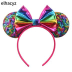 2026 Chic Embroidery Sequin Ears Headband Classical DOT Bow Hairband For Girls Women Party Head Wear Kids DIY Hair Accessories