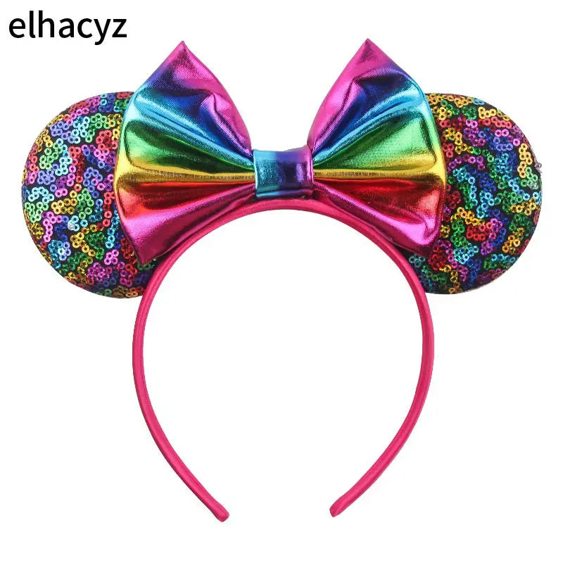 2026 Chic Embroidery Sequin Ears Headband Classical DOT Bow Hairband For Girls Women Party Head Wear Kids DIY Hair Accessories