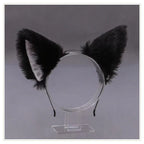 Lolita Animal Cat Fox Ear Hair Hoops Cosplay Girls Halloween Anime Headbands Headwear Hair Accessories