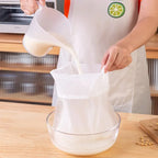 1/5Pcs Reusable Nut Milk Bags Strainers Unbleached Nylon Cheesecloth Bag Food Cheese Yogurt Filter Kitchen Fine Mesh Strainer
