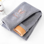 Girl Winter Leggings Fleece-lined Thermal Tights Outdoor Wear Multi-Color Autumn Winter Cute Kids Bottoms Thickened Warm Pants