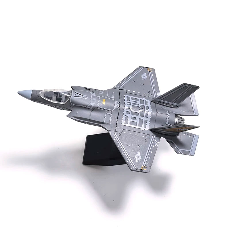 1 Piece DIY Puzzle Building Blocks Military Model Assemble Collection Toys F14 F35 B2 Fighter AH64 Helicopter Model Ornament Toy