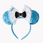 Mouse Ears Headband Cartoon Sequin Bows Headband Birthday Party Christmas Halloween Princess Cosplay Costume For Women Adult