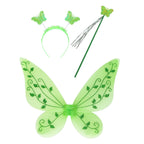 Girls Tinkerbell Fairy Costume – Green Princess Dress Outfit