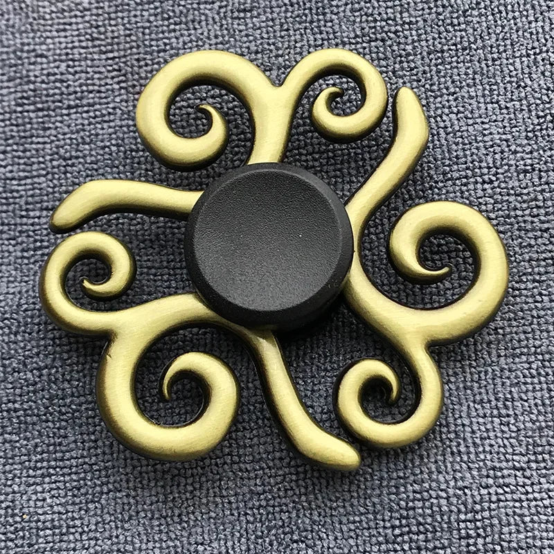 New Bronze Metal Alloy Fidget Spinner R188 Mute Bearing Hand Spinner Fingertip Gyro Stress Relief Toys Gifts