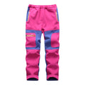 Fashion Brand Waterproof Boy Girl kids Pants Warm Trousers Sporty Climbing leggings Children Patchwork Soft Shell Outfits autumn