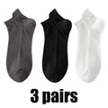 3Pairs Men's Socks Thin Breathable Comfy Deodorant Sweat-absorbing Low Cut Ankle Sports Sock Casual Ultra-thin Business Sox
