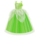 Girls Flower Fairy Dress Up Kids Princess Dress With Wings Halloween Princess Costume Elves Party Tinkerbell Tinker Bell Dress