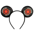Disney Pixar Cars Kawaii Ear Headbands for Adults Lightning McQueen Hairband Cars on The Road Headwear Girl Bow Hair Accessories