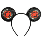 Disney Pixar Cars Kawaii Ear Headbands for Adults Lightning McQueen Hairband Cars on The Road Headwear Girl Bow Hair Accessories