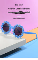 2024 New Sunglasses, Cartoon Children's Glasses For Boys And Girls, Cute Small Flowers, Little Daisy Baby Sunglasses