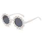 2024 New Sunglasses, Cartoon Children's Glasses For Boys And Girls, Cute Small Flowers, Little Daisy Baby Sunglasses