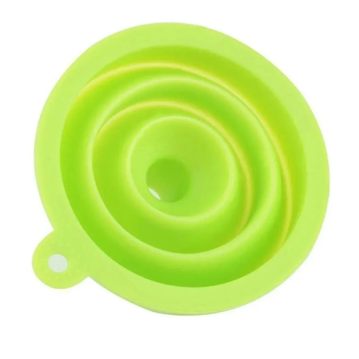 1pc Mini Silicone Foldable Collapsible Funnel, Kitchen Hopper Tool (Random Color)