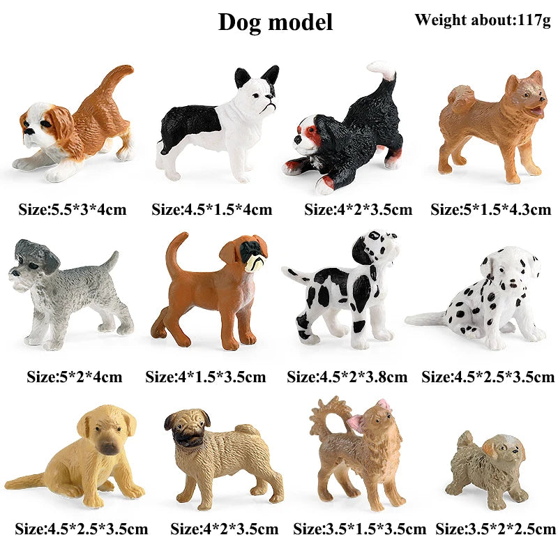 Oenux Montessori Miniature Lion Shark Horse Dinosaur Animals Model Set Action Figures Figurine Zoo Cute Education Kids Toy Gift